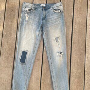 Abound Women's Distressed Blue Jeans, Size 29 - Super Cool!